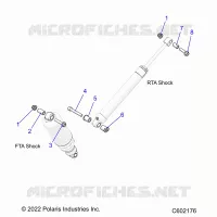 SUSPENSION, MONTAJE DE DESCARGA, REAR SUSP.