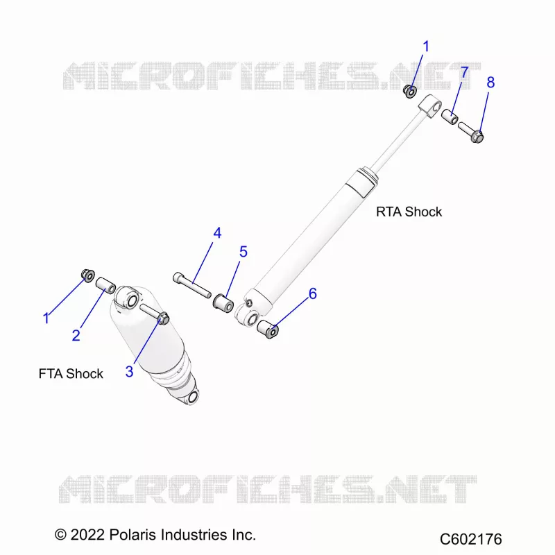 SUSPENSION, MONTAJE DE DESCARGA, REAR SUSP.