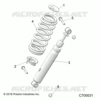 SUSPENSION, CHOQUE FRONTAL MOUNTING