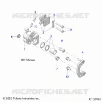 BRAKES, PINZA FRENO DELANTERA