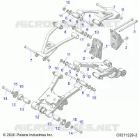 SUSPENSION TRASERA CONTROL ARM, MOUNTING