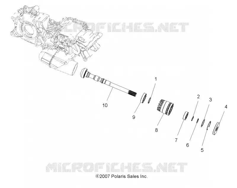 TREN, PRINCIPAL CAJA DE ENGRANAJES OUTPUT SHAFT