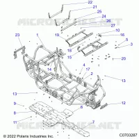 CHASSIS, MAIN FRAME AND ESQUÃD PLATES -Z22N4E99NK (C0703287)