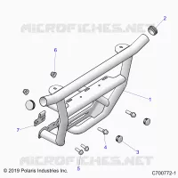 CHASSIS, FRONT PARACHOQUES