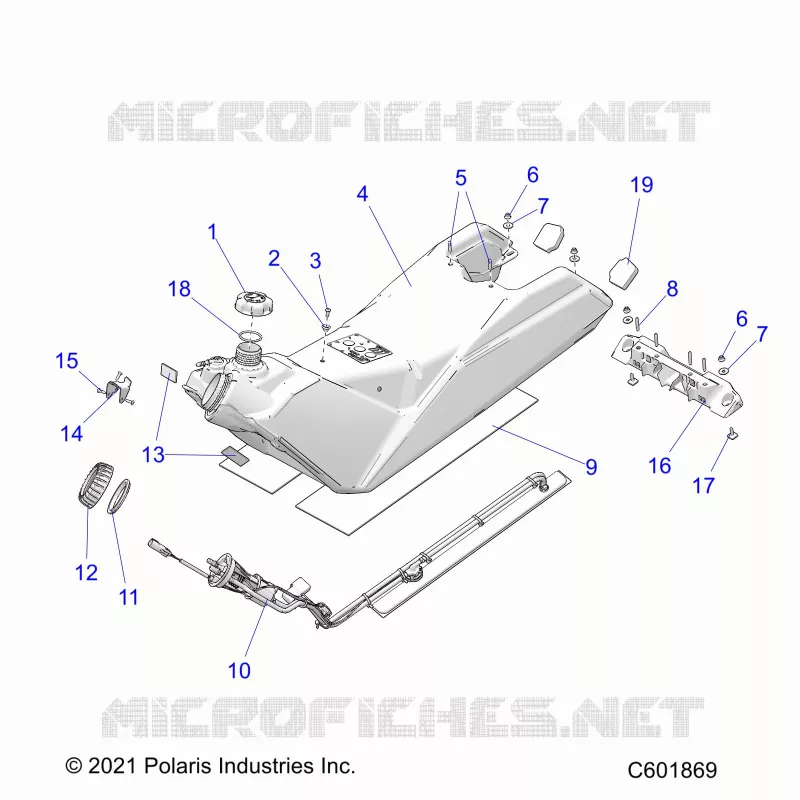 SISTEMA DE COMBUSTIBLE, FUEL TANK ASM.