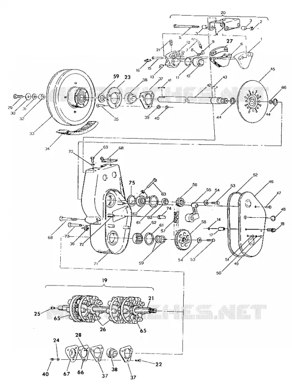 FRENO Y CADENACASE 650 AND 650 SKS TO SERIAL NUMBER 1839636 (4919261926013A)