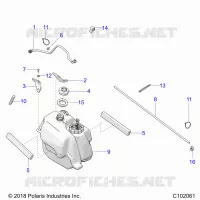 SISTEMA DE COMBUSTIBLE, FUEL TANK ASM.