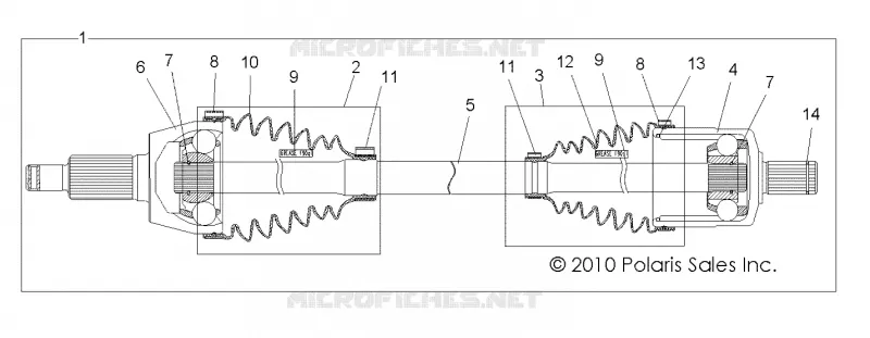 DRIVE TRAIN, TRANSMISION DELANTERA SHAFT