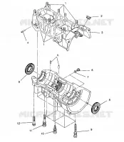 CAJA DEL CIGÜEÑAL ASSEMBLY 440 XCR 0951660 (4929112911C009)