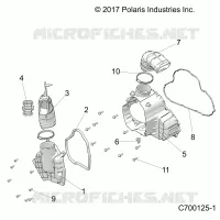ENGINE, ALTERNADOR  COVER HVAC