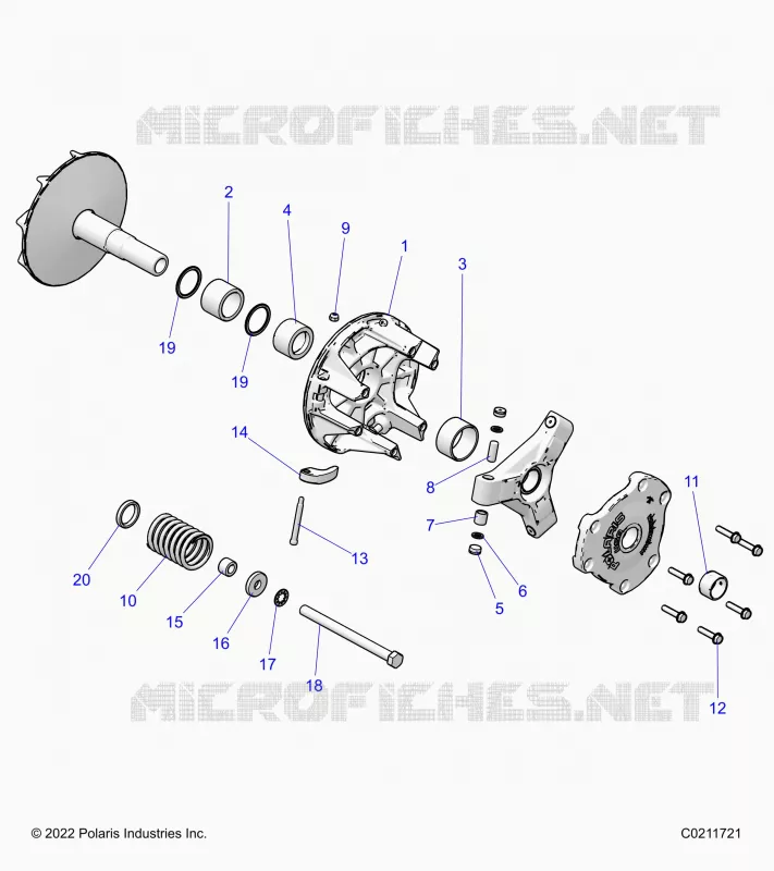 TREN, PRIMARY CLUTCH