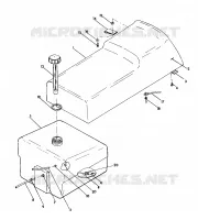 ASIENTO/TANQUE DE GAS ASSEMBLY WideTrak (4921302130003A)