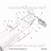 CHASIS, REAR, MISC. COVERS AND SNOWFLAP