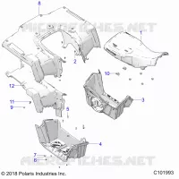 TRASERO CAB, SEAT AND FOOTWELLS