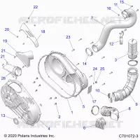 TREN, CLUTCH COVER AND DUCTING