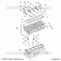 ENGINE, HEAD ASM AND VÃLVULAS
