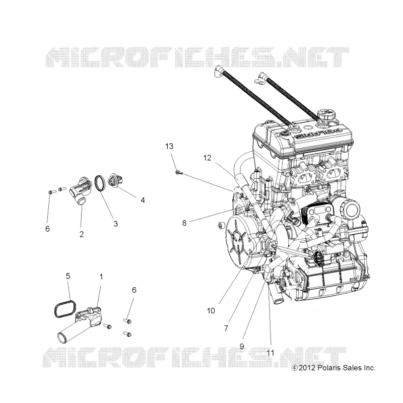 ENFRIAMIENTO, THERMOSTAT and BYPASS