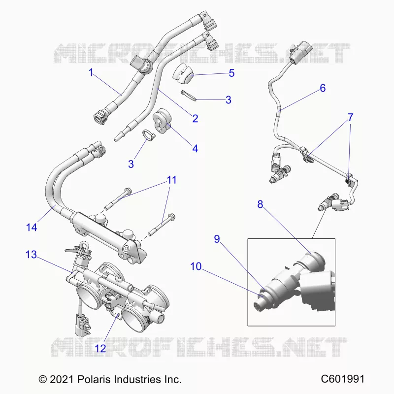 SISTEMA DE COMBUSTIBLE, RAIL, LINES AND THROTTLE BODY