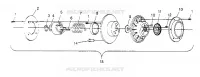 accionado de embrague ASSEMBLY  440 XCR SP X951660 (4932833283C002)