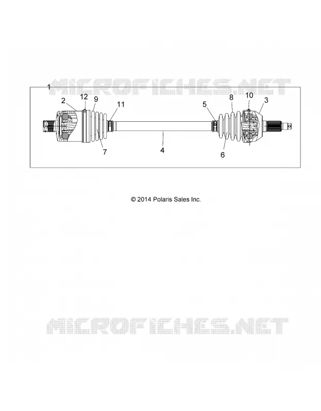 TREN, REAR HALF SHAFT