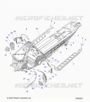 CHASSIS, PROTECCIÃ³N DEL EMBRAGUE, FOOTRESTS, AND RUNNING BOARDS