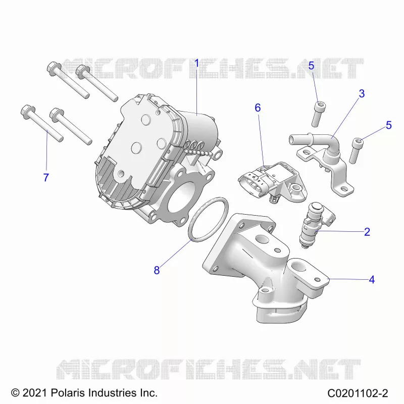 ENGINE, CUERPO DE MARIPOSA AND FUEL RAIL