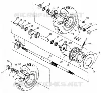 Tracción trasera Sport 400L W97BA38C and Trail Blazer W97BA25C (4940124012C003)