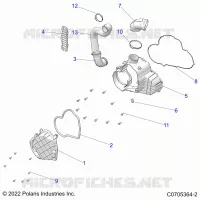 ENGINE, ALTERNADOR COVER HVAC