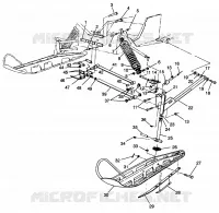 SUSPENSIÓN DELANTERA AND ESQUÍ WIDETRAK LX 0982065 AND EUROPEAN WIDETRAK LX E9820 (4943884388B001)