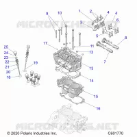 ENGINE, CYLINDER/CULATA ASM.
