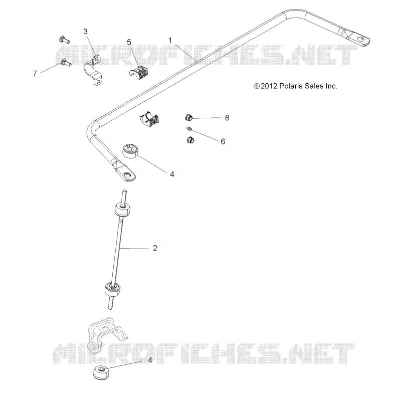 SUSPENSION, BARRA DE TORSION, REAR