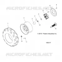 RUEDAS, FRONT TIRE AND BRAKE DISC