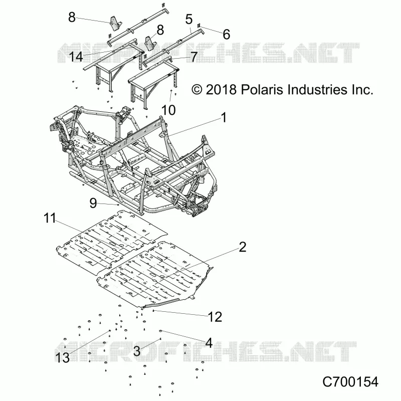 CHASSIS, MARCO PRINCIPAL AND SKID PLATES