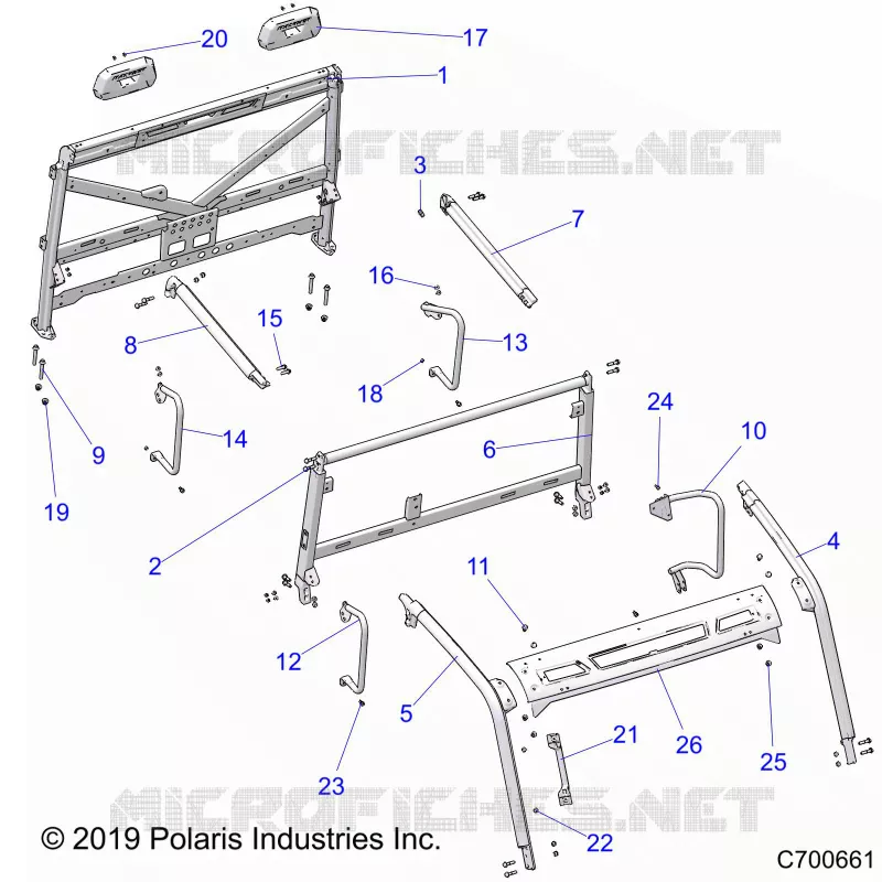 CHASSIS, CAB BASTIDOR