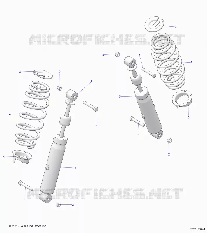 SUSPENSION TRASERA SHOCK AND MOUNTING