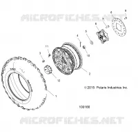 RUEDAS, FRONT TIRE AND BRAKE DISC