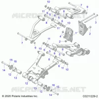 SUSPENSION TRASERA CONTROL ARM, MOUNTING