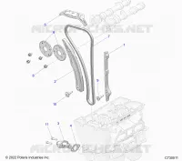 LA CADENA DE LEVAS AND TENSIONER