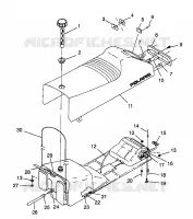 ASIENTO Y TANQUE DE GAS TRAIL 0982761 (4942584258A008)