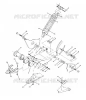 brazo oscilante WLD. / CHOQUE TRASERO ASSEMBLY 350 4X4 / W928139 (4922832283021A)
