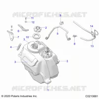SISTEMA DE COMBUSTIBLE, FUEL TANK ASM.