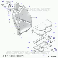 ASIENTO ASM. REAR, PREMIUM/DELUXE
