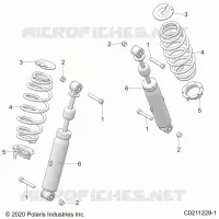 SUSPENSION TRASERA SHOCK AND MOUNTING 