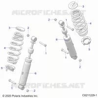 SUSPENSION TRASERA SHOCK AND MOUNTING