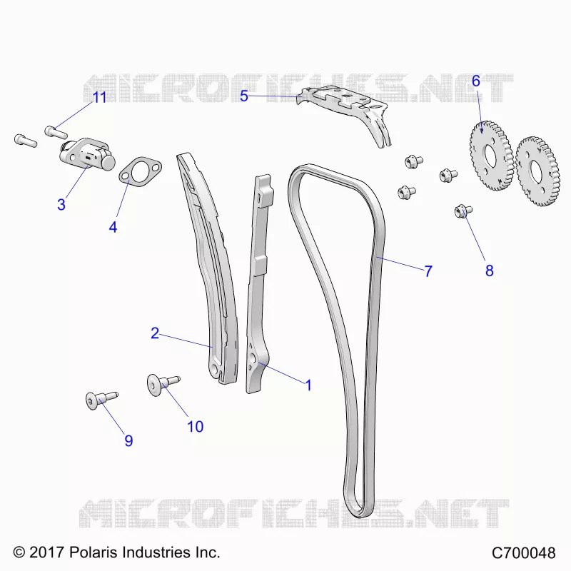 LA CADENA DE LEVAS AND TENSIONER