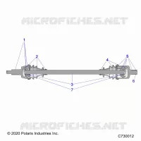 TREN, FRONT HALF SHAFT