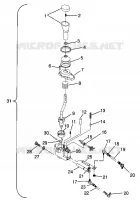 SELECTOR DEL TREN 6X6 400L W968740 and 6X6 400L Norwegian N968740 (4935963596D005)