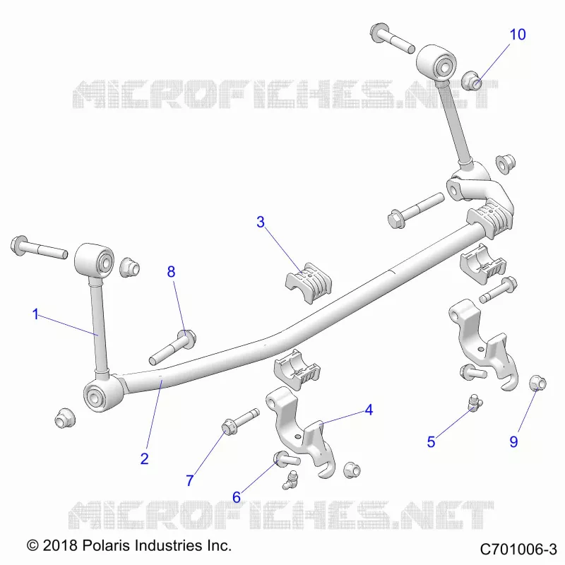 SUSPENSION, FRONT BARRA ESTABILIZADORA- Z23N4K99A/99B (C701006-3)