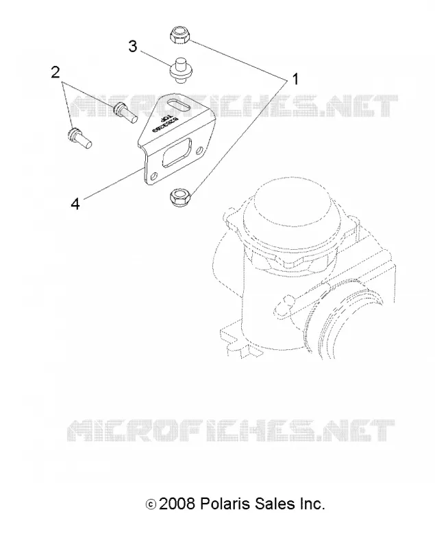 MOTOR, CARBURADOR BRACKET