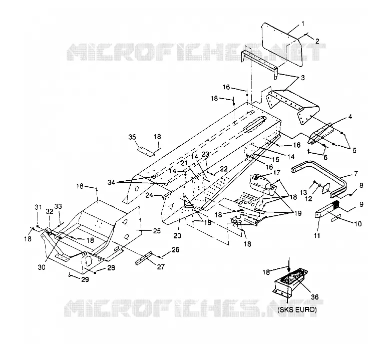 CONJUNTO TÚNEL XLT 0950756, XLT SKS 0950556,  XLT SKS EURO E950556   XLT S (4928842884A006)